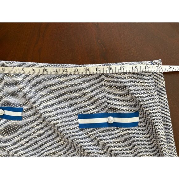 AQUA NWT Stretch Tweed Mini Skirt in Blue Size XL - Picture 10 of 11